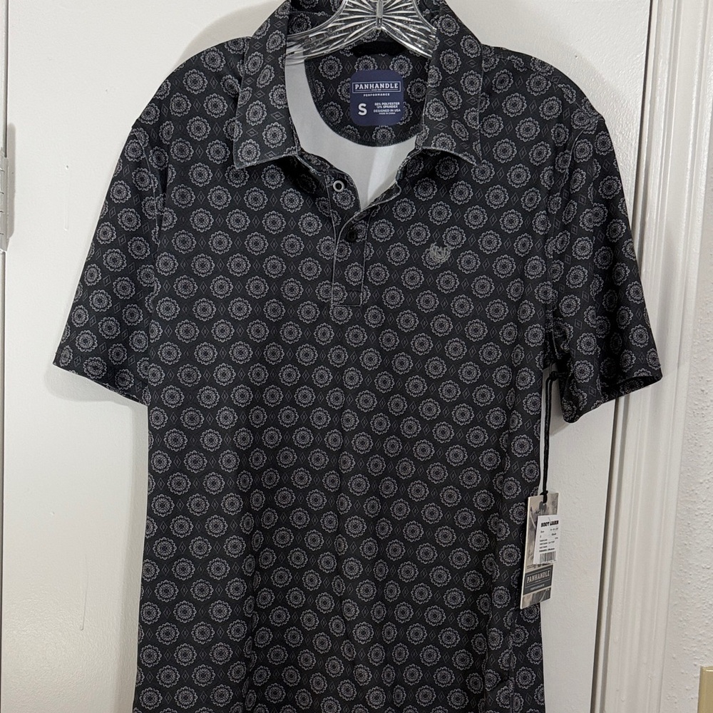 Panhandle Men's Performance Polo Shirt Short Sleeve Size Small